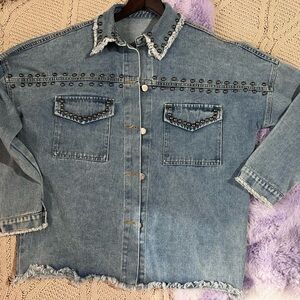 Studded Denim Jacket